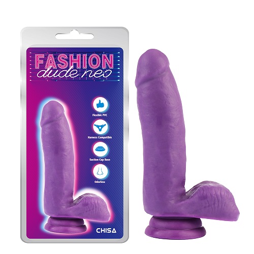 6,7-tolline kahe tihedusega kuke dildo lilla