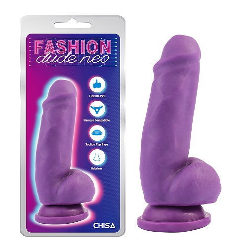 6,9-tolline kahe tihedusega kuke dildo lilla