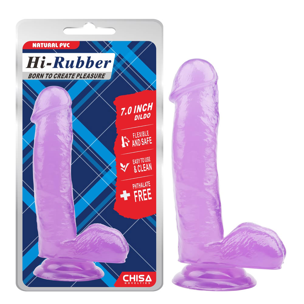 7,0-tolline dildo-lilla