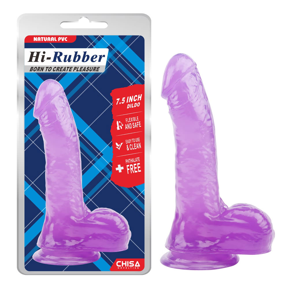 7,5-tolline dildo-lilla