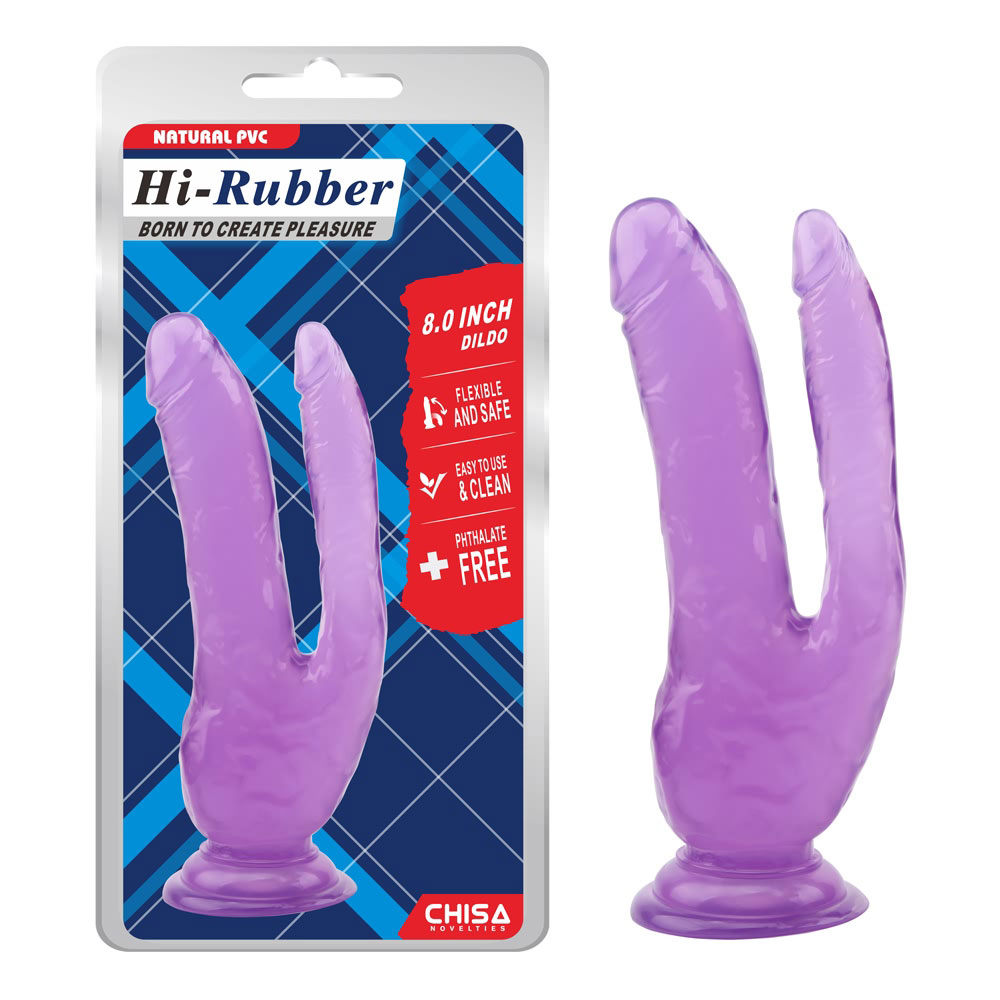 8,0-tolline dildo – lilla