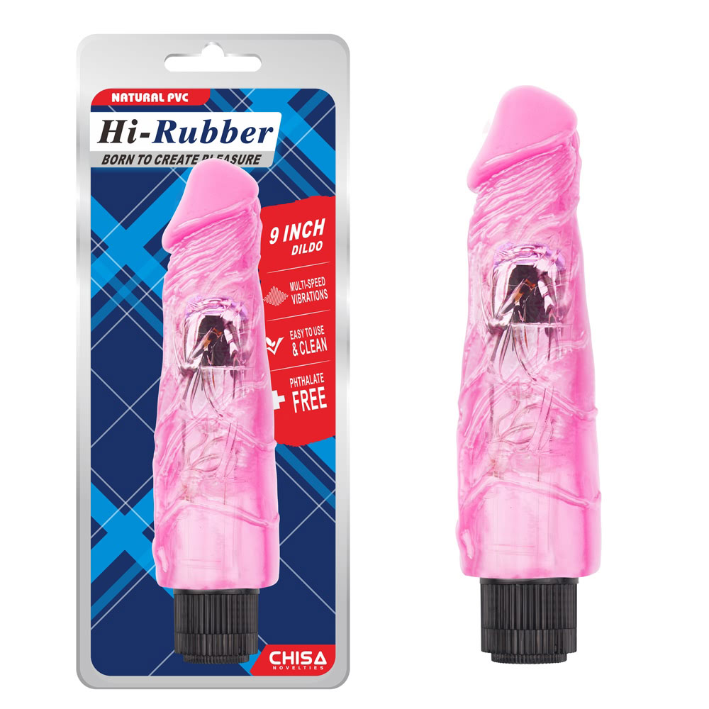 9-tolline dildo – roosa