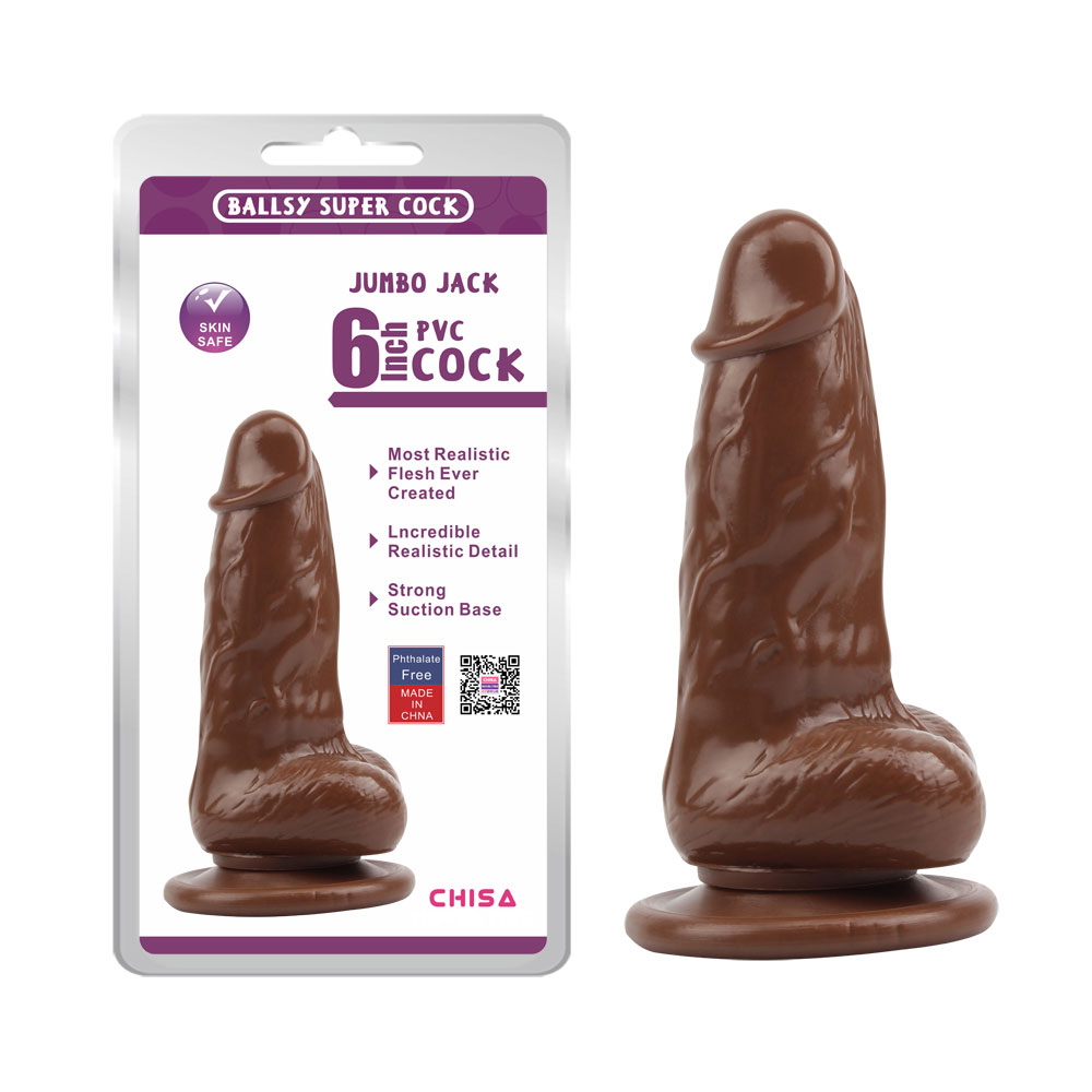 JUMBO JACK 6 Dildo – pruun